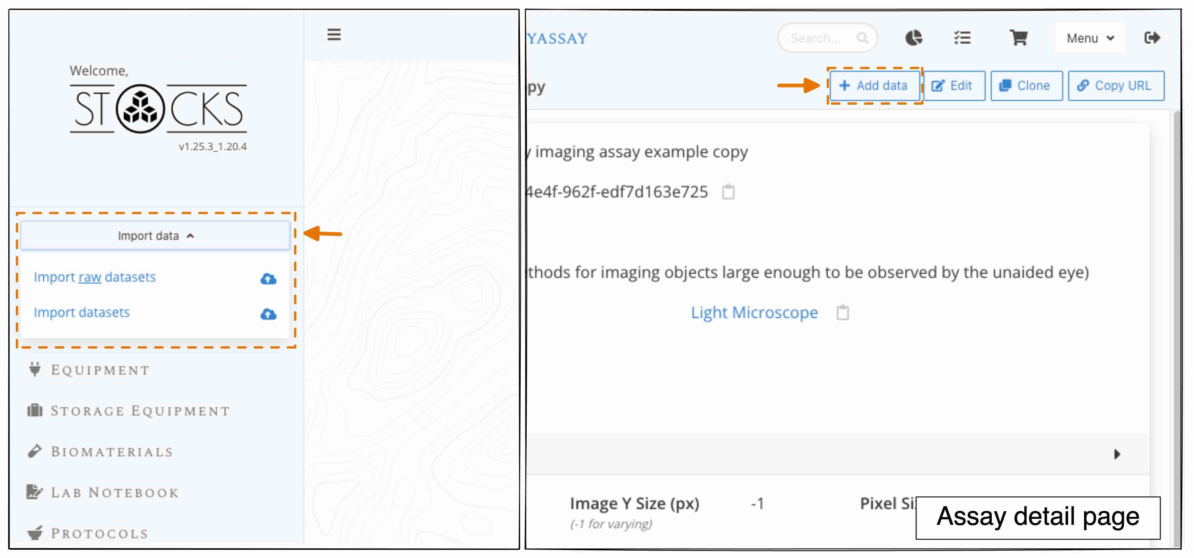 import datasets wizard entry points