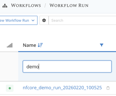 filtering list of workflow runs